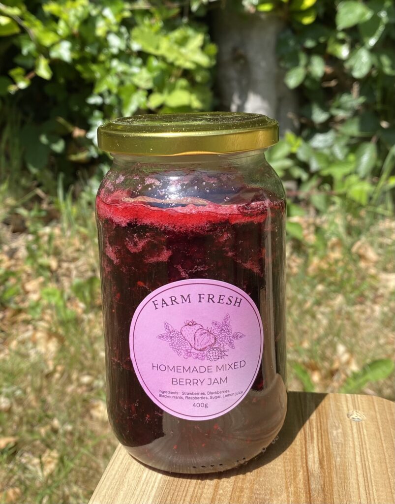 Delicious Homemade Mixed Berry Jam (400g)